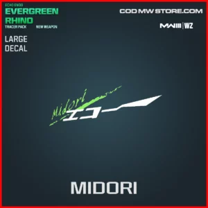 Midori Large Decal in Warzone and MW3 Echo Endo: Evergreen Rhino Bundle