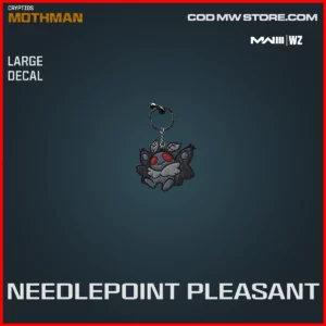 Needlepoint Pleasant Large Decal in Warzone and MW3 Cryptids Mothman Bundle