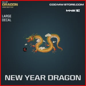 New Year Dragon Large Decal in Warzone and MW3 Full Kit Dragon Soul Lunar New Year Bundle