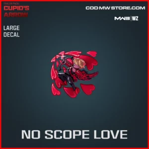No Scope Love Large Decal in Warzone and MW3 Tracer Pack: Cupid's Arrow Bundle