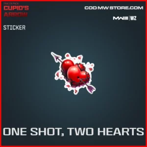 One Shot, Two Hearts Sticker in Warzone and MW3 Tracer Pack: Cupid's Arrow Bundle