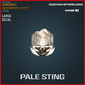 Pale Sting Large Decal in Warzone and MW3 Zodiac Scorpio Hero Ultra Skin Bundle