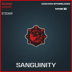 Sanguinity Sticker in Warzone and MW3 Blood Moon Bundle