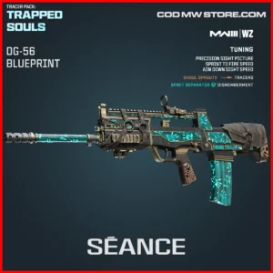 Seance DG-56 Blueprint Skin in Warzone and MW3 Tracer Pack: Trapped Souls Bundle