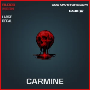 Carmine Large Decal in Warzone and MW3 Blood Moon Bundle