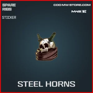 Steel Horns Sticker in Warzone and MW3 Spare Ribs Bundle