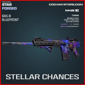 Stellar Chances Bas-b blueprint skin in Warzone and MW3 Tracer Pack: Starforged