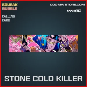 Stone Cold Killer Calling Card in Warzone and MW3 Squeak Bubble Bundle