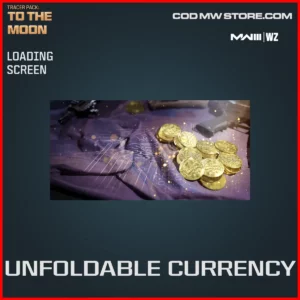 Unfoldable Currency Loading Screen in Warzone and MW3 Tracer Pack: To The Moon Bundle