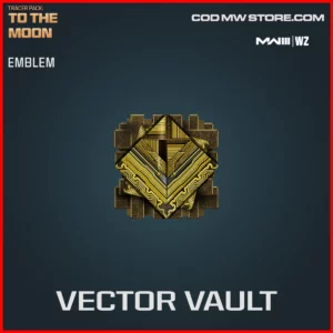 Vector Vault Emblem in Warzone and MW3 Tracer Pack: To The Moon Bundle