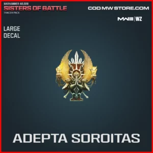 Adepta Soroitas Large Decal in Warzone and MW3 Warhammer 40.000 Sisters of Battle Bundle