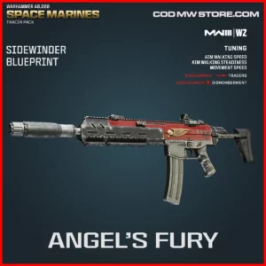 Angel's Fury Sidewinder Blueprint Skin in Warzone and MW3 Warhammer 40000 Space Marines Tracer Pack Bundle