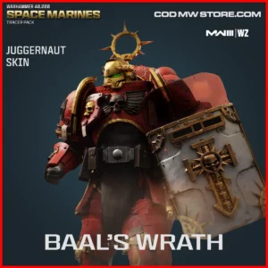 Baal's Wrath Juggernaut Killstreak Skin in Warzone and MW3 Warhammer 40000 Space Marines Tracer Pack Bundle