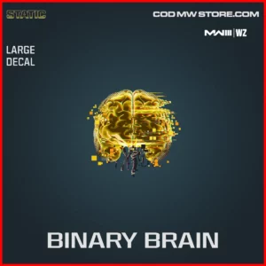 Binary Brain Large Decal in Warzone and MW3 Static Bundle