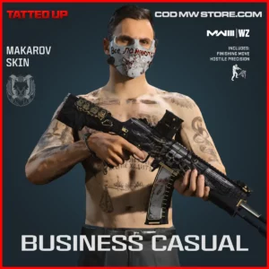 Business Casual Makarov Skin in Warzone and MW3 Tatted Up Bundle