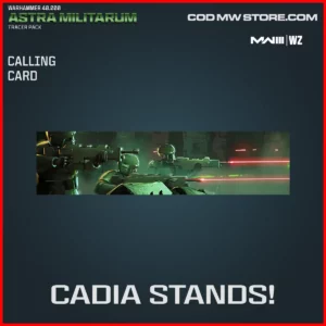Cadia Stands! Calling Card in Warzone and MW3 Warhammer 40000 Astra Militarum Bundle
