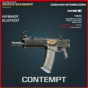 Contempt Haymaker Blueprint Skin in Warzone and MW3 Warhammer 40000 Space Marines Tracer Pack Bundle