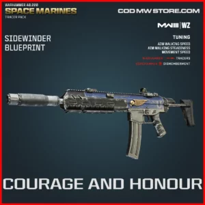 Courage and Honour Sidewiner Blueprint Skin in Warzone and MW3 Warhammer 40000 Space Marines Tracer Pack Bundle