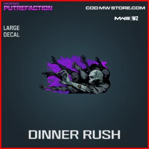 Dinner Rush Large Decal in Warzone and MW3 Tracer Pack Putrefaction Bundle