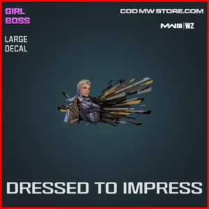 Dressed To Impress Large Decal in Warzone and MW3 Girl Boss Bundle