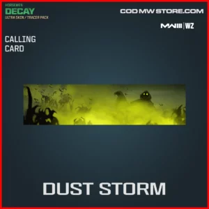 Dust Storm calling card in Warzone and MW3 Tracer Pack: Horsemen Decay Ultra Skin Bundle