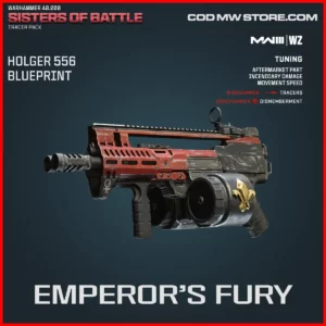 Emperor's Fury Holger 667 Blueprint Skin in Warzone and MW3 Warhammer 40.000 Sisters of Battle Bundle