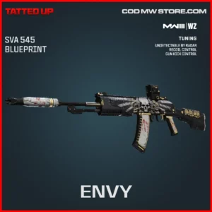 Envy SVA 545 Blueprint Skin in Warzone and MW3 Tatted Up Bundle