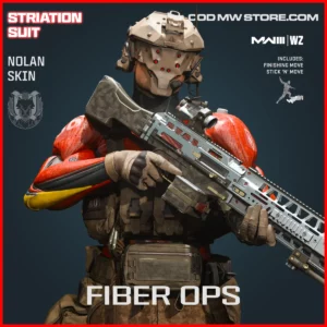 Fiber Ops Nolan Skin in Warzone and MW3 Striation Suit Bundle