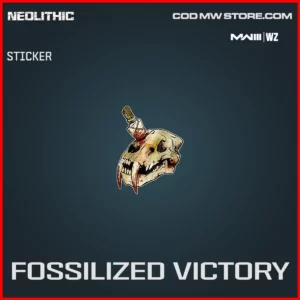 Fossilized Victory Sticker in Warzone and MW3 Neolithic Bundle