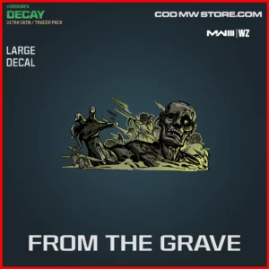 From The Grave Large Decal in Warzone and MW3 Tracer Pack: Horsemen Decay Ultra Skin Bundle