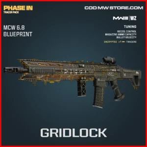 Gridlock MCW 6.8 Blueprint Skin in Warzone and MW3 Phase In Tracer Pack Bundle