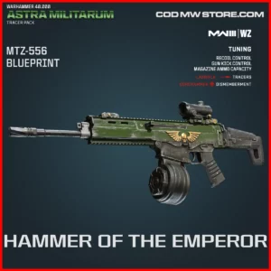 Hammer of the Emperor MTZ-556 Blueprint Skin in Warzone and MW3 Warhammer 40000 Astra Militarum Bundle