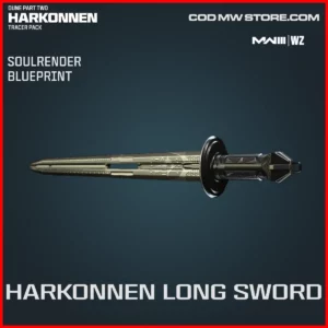 Harkonnen Long Sword Soulrender blueprint skin in Warzone and MW3 Dune Part Two Harkonnen Tracer Pack Bundle