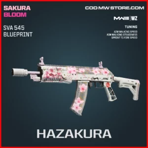 Hazakura SVA 545 Blueprint Skin in Warzone and MW3 Sakura Bloom Bundle