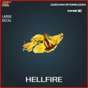 Hellfire Large Decal in Warzone and MW3 Underworld: Hel Bundle