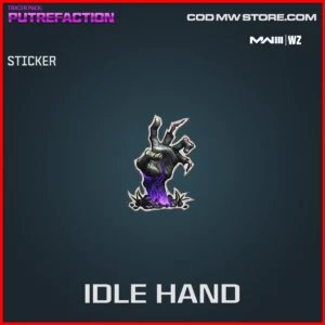 Idle Hand Sticker in Warzone and MW3 Tracer Pack Putrefaction Bundle