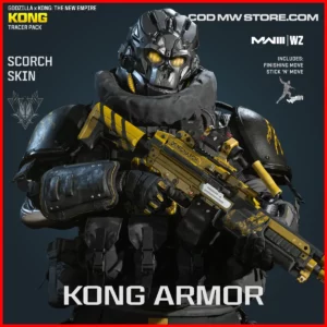 Kong Armor Scorch Skin in Warzone and MW3 Godzilla x Kong The New Empire Kong Tracer Pack Bundle