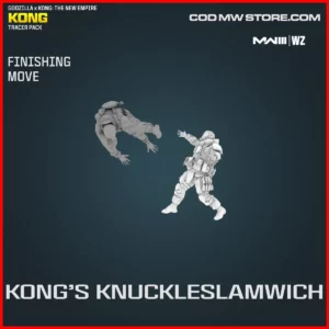 Kong's Knuckleslamwich Finishing Move in Warzone and MW3 Godzilla x Kong The New Empire Kong Tracer Pack Bundle