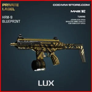 Lux HRM-9 Blueprint Skin in Warzone and MW3 Private Label Bundle