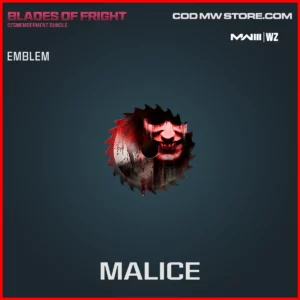 Malice Emblem in Warzone and MW3 Blades of Fright Dismemberment Bundle
