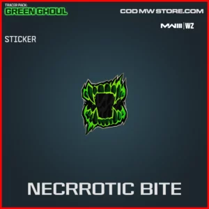 necrrotic bite sticker in Warzone and MW3 Green Ghoul Bundle