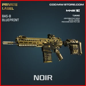 Noir BAS-B Blueprint Skin in Warzone and MW3 Private Label Bundle