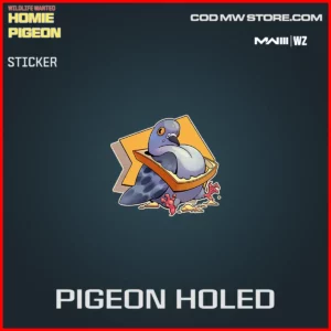 Pigeon Holed Sticker in Warzone and MW3 Wildlife Wanted Homie Pigeon Bundle