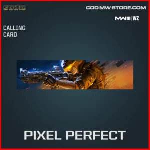 Pixel Perfect Calling Card in Warzone and MW3 Static Bundle
