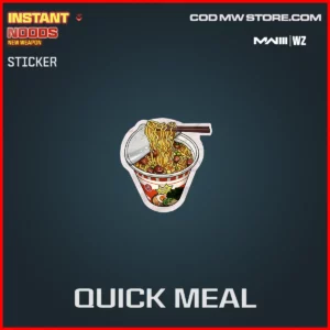 Quick Meal Sticker in Warzone and MW3 Instant Noods Bundle