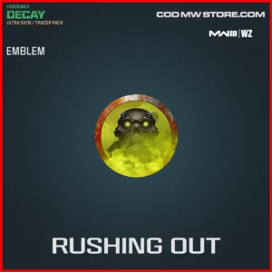 Rushing Out Emblem in Warzone and MW3 Tracer Pack: Horsemen Decay Ultra Skin Bundle