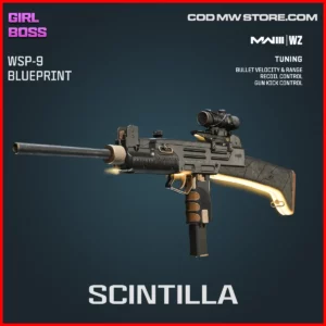 Scintilla WSP-9 Blueprint Skin in Warzone and MW3 Girl Boss Bundle
