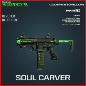soul carver riveter Blueprint Skin in Warzone and MW3 Green Ghoul Bundle