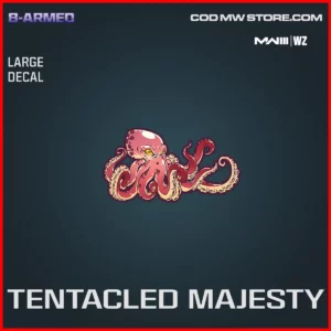 Tentacled Majesty Large Decal in Warzone and MW3 8-Armed Bundle