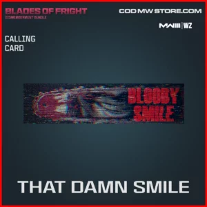 That Damn Smile Calling Card in Warzone and MW3 Blades of Fright Dismemberment Bundle